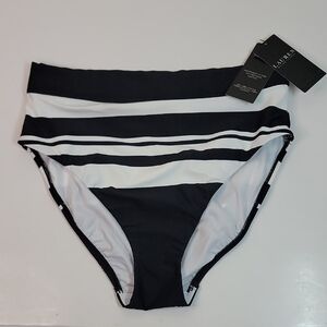 LAUREN RALPH LAUREN NWT BLACK WHITE STRIPED BOTTOMS SZ 8